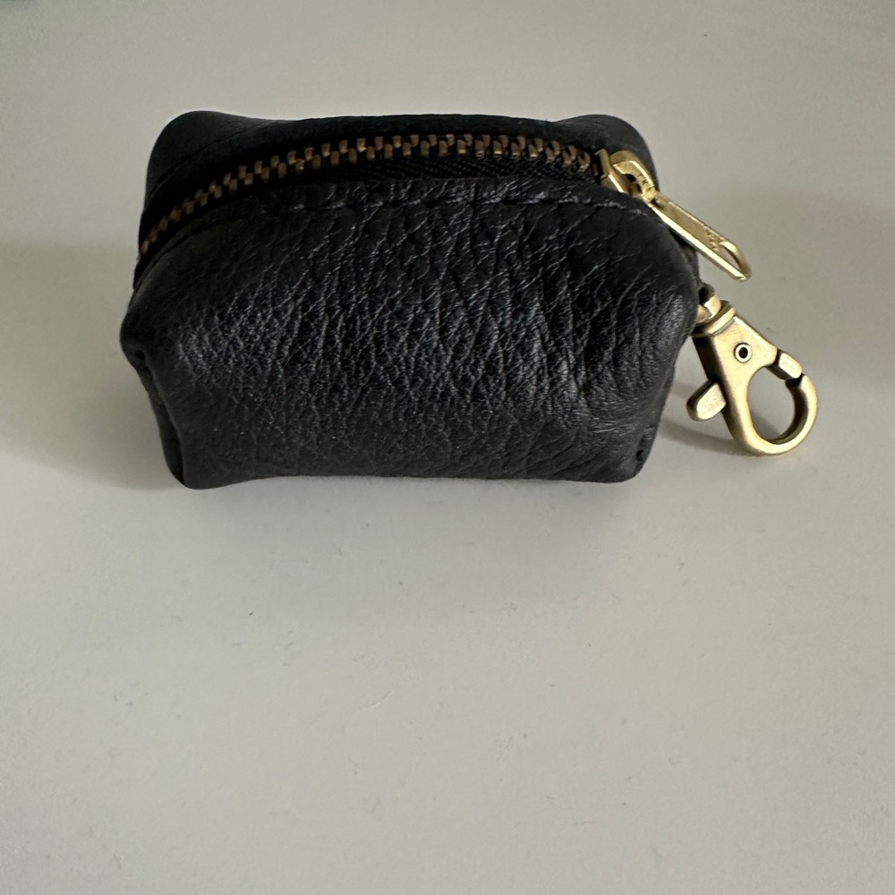 Portland Leather Goods Black Dopp New